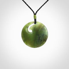 Hand Carved New Zealand Jade koru pendant