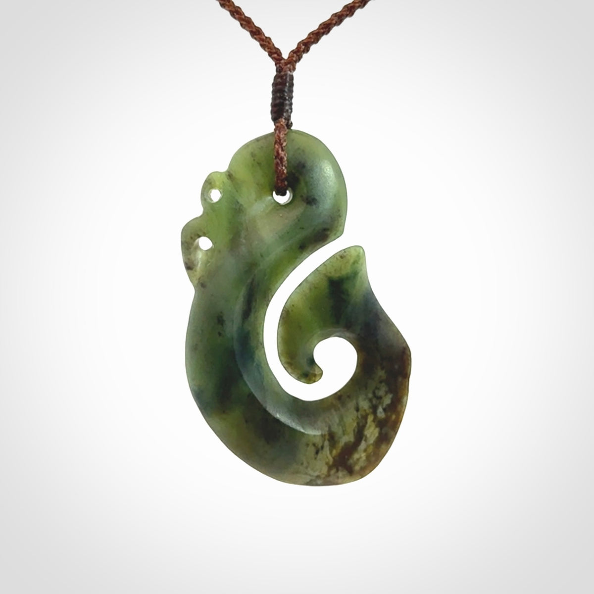 Hand carved New Zealand Jade Manaia pendant