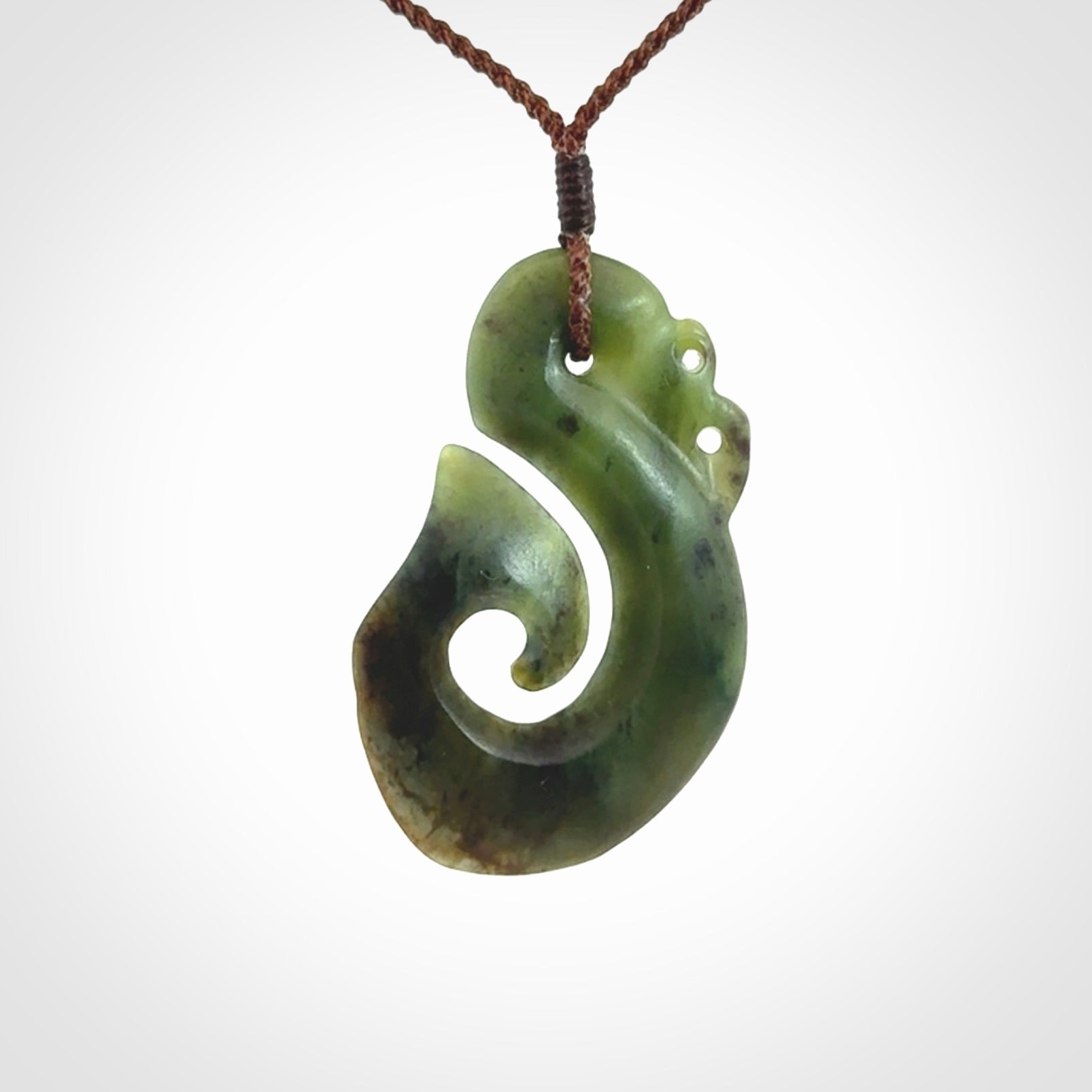 Hand carved New Zealand Jade Manaia pendant