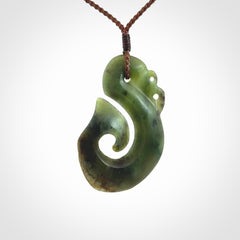 Hand carved New Zealand Jade Manaia pendant