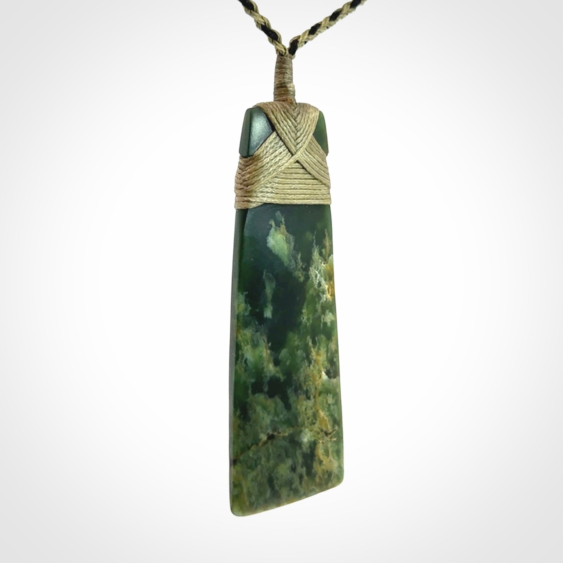 Hand carved New Zealand Jade Toki pendant