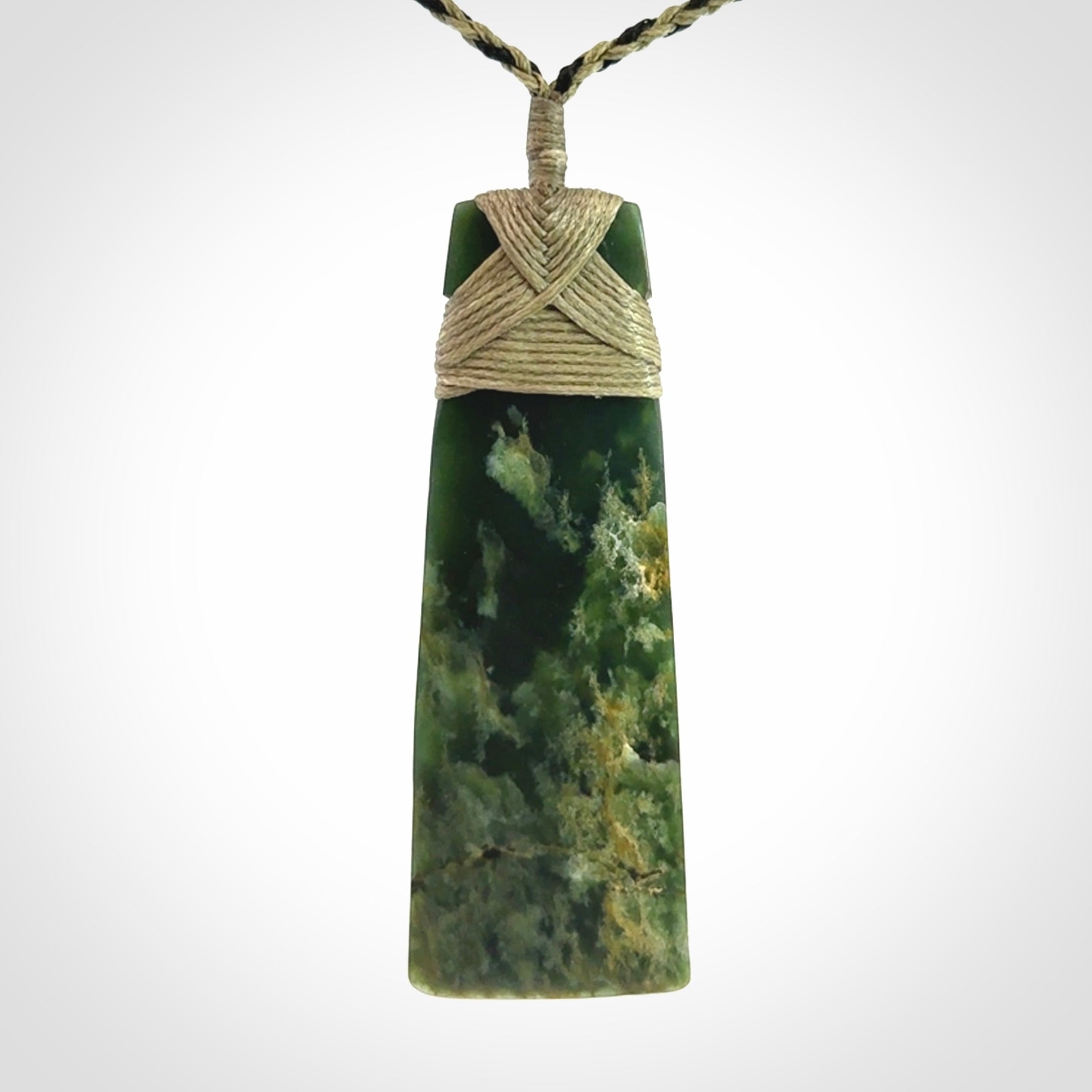 Hand carved New Zealand Jade Toki pendant