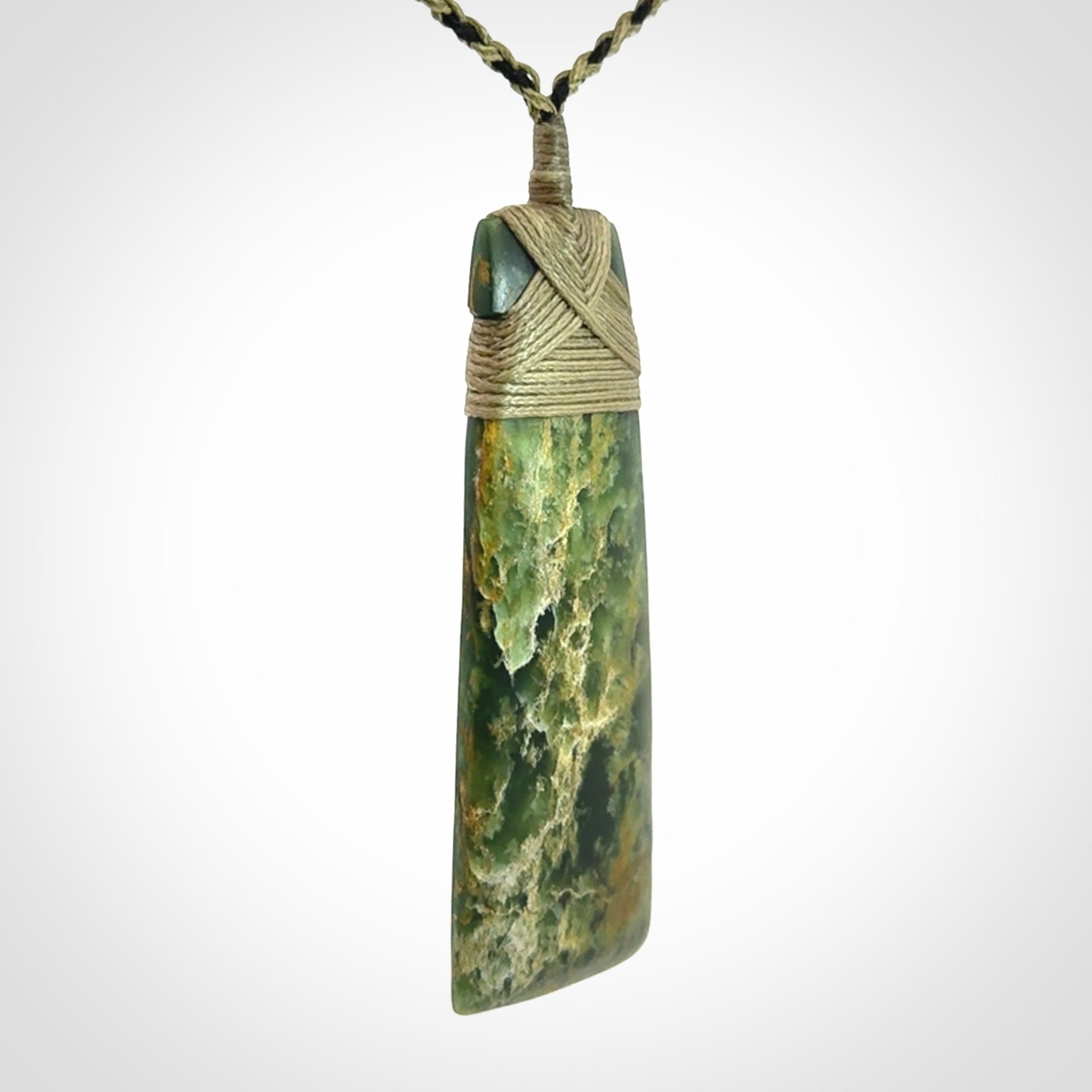 Hand carved New Zealand Jade Toki pendant