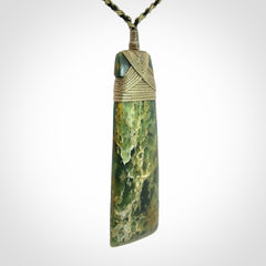 Hand carved New Zealand Jade Toki pendant