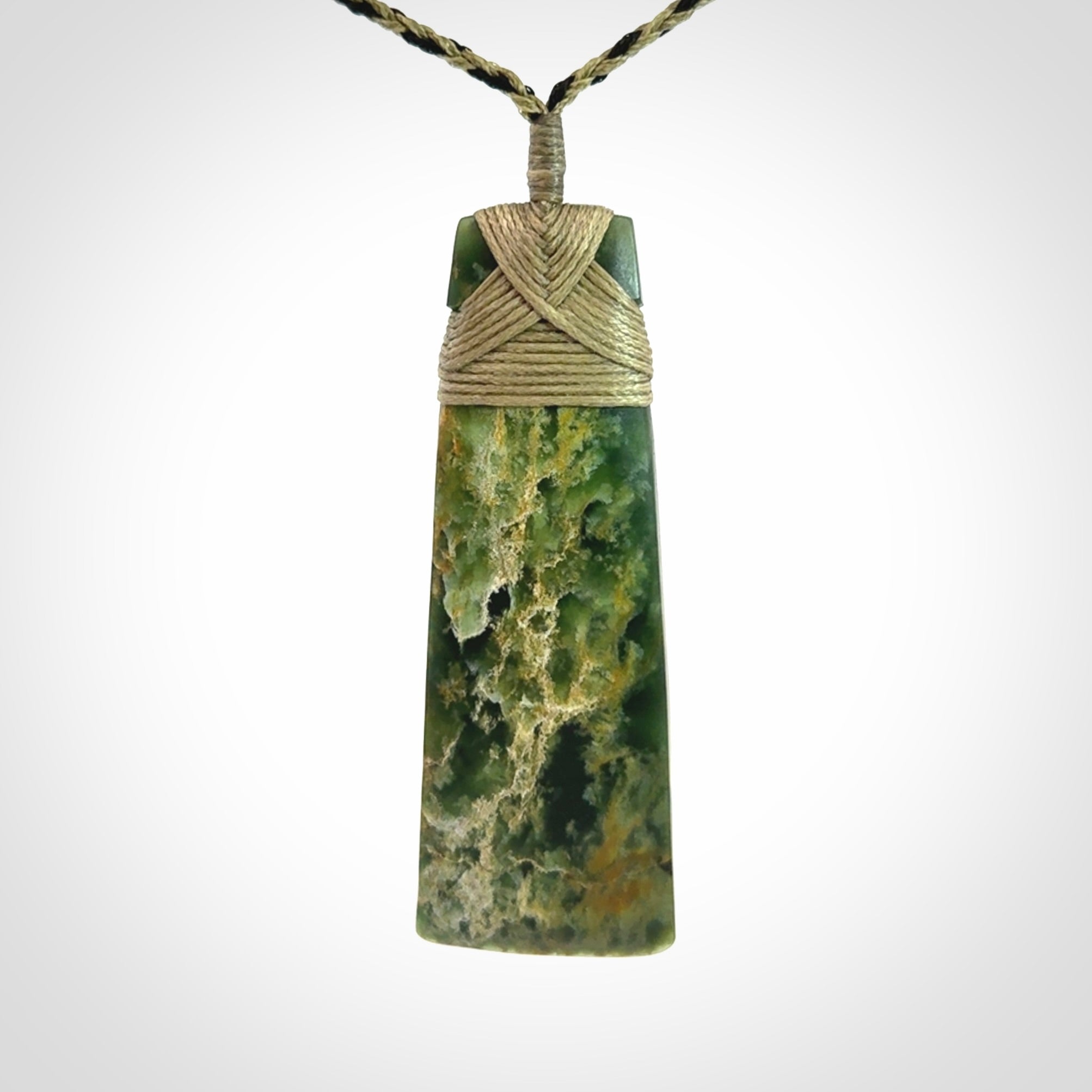 Hand carved New Zealand Jade Toki pendant