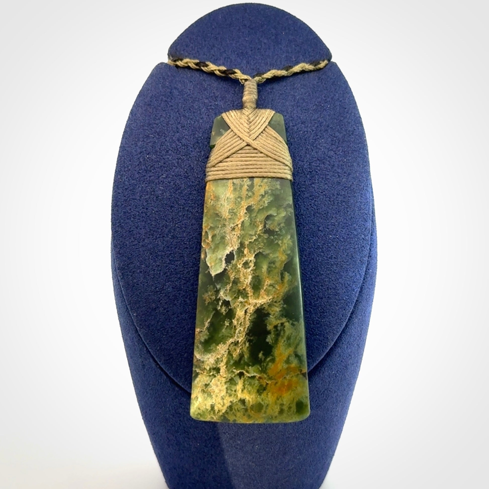 Hand carved New Zealand Jade Toki pendant