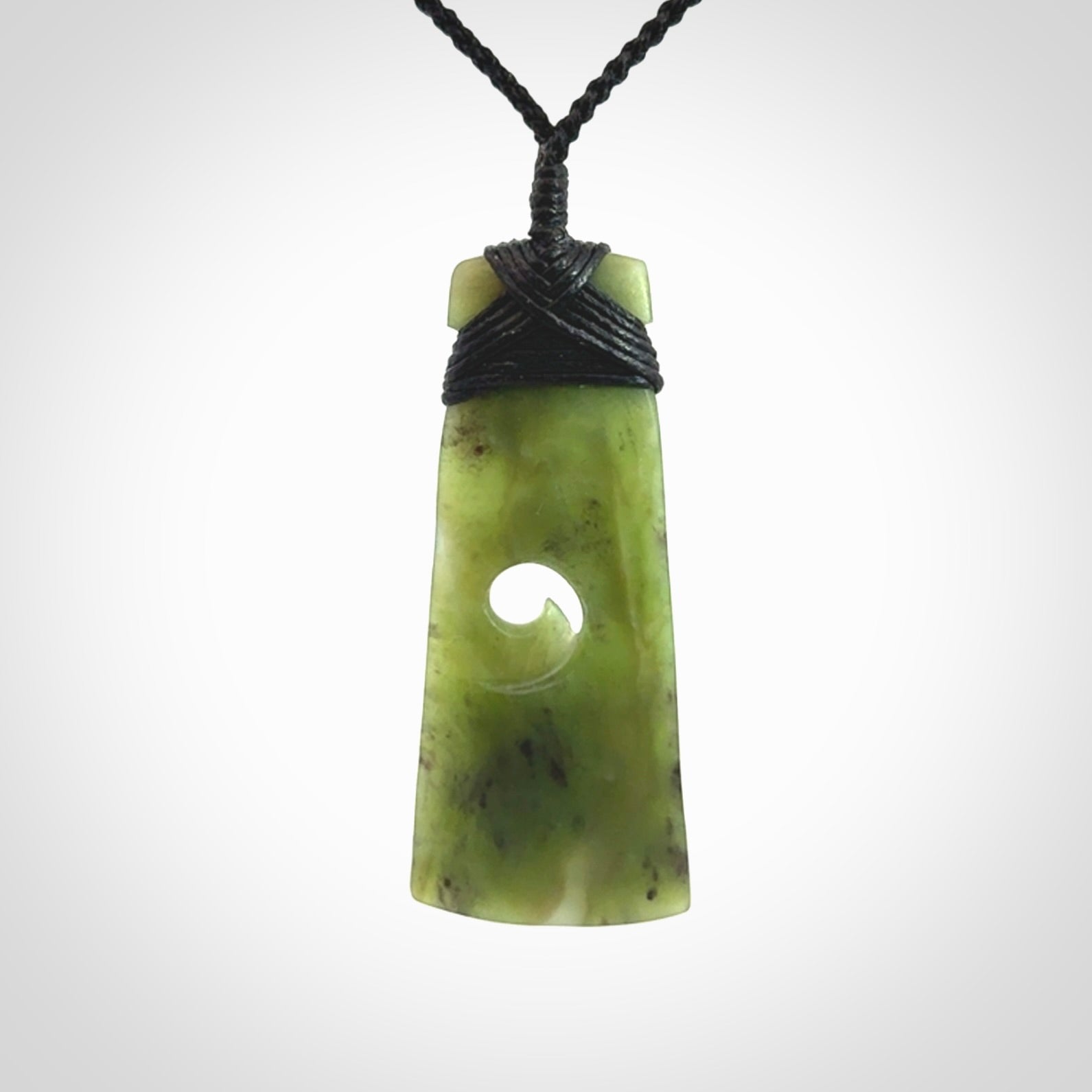 Hand carved New Zealand Jade Toki pendant