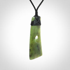 Hand carved New Zealand Jade Toki pendant