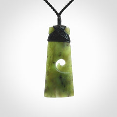 Hand carved New Zealand Jade Toki pendant