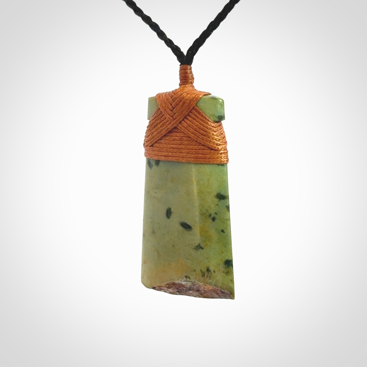 A Striking and Edgy Jade Toki Pendant