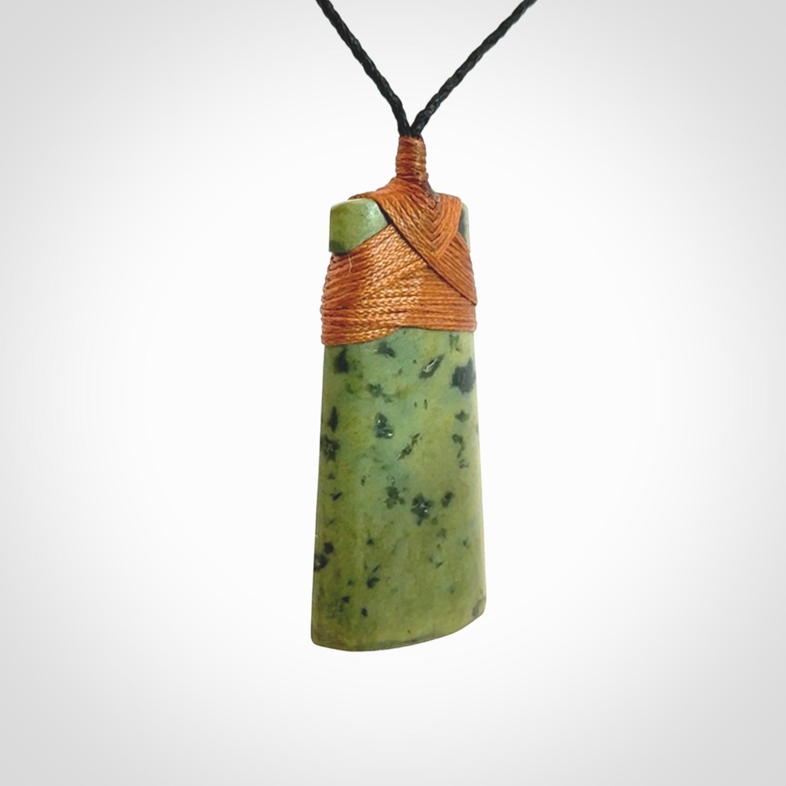 A Striking and Edgy Jade Toki Pendant