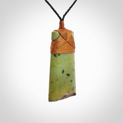 A Striking and Edgy Jade Toki Pendant
