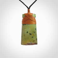 A Striking and Edgy Jade Toki Pendant