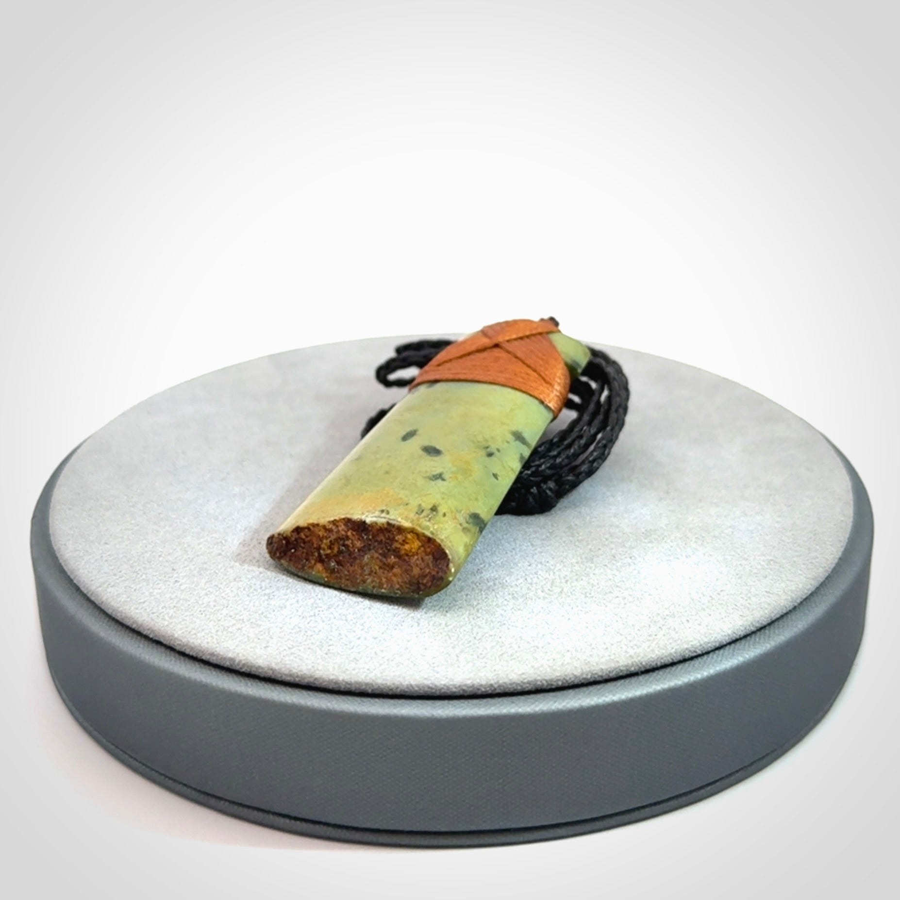 A Striking and Edgy Jade Toki Pendant