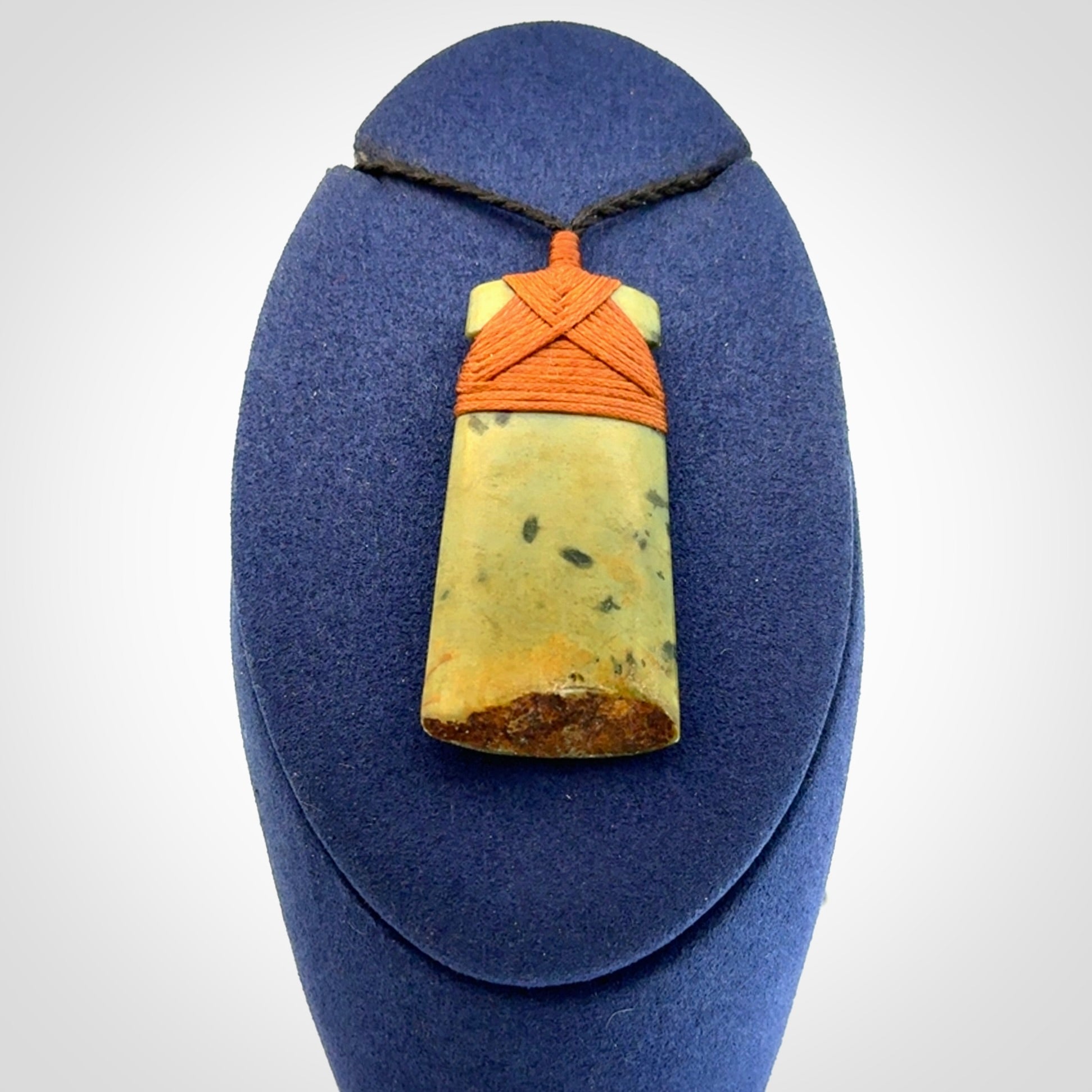 A Striking and Edgy Jade Toki Pendant
