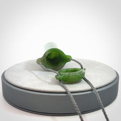 Hand carved British Columbian Jade container pendant
