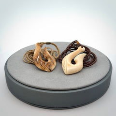 Hand Carved hook pendants in Beautiful Ancient Woolly Mammoth Tusk