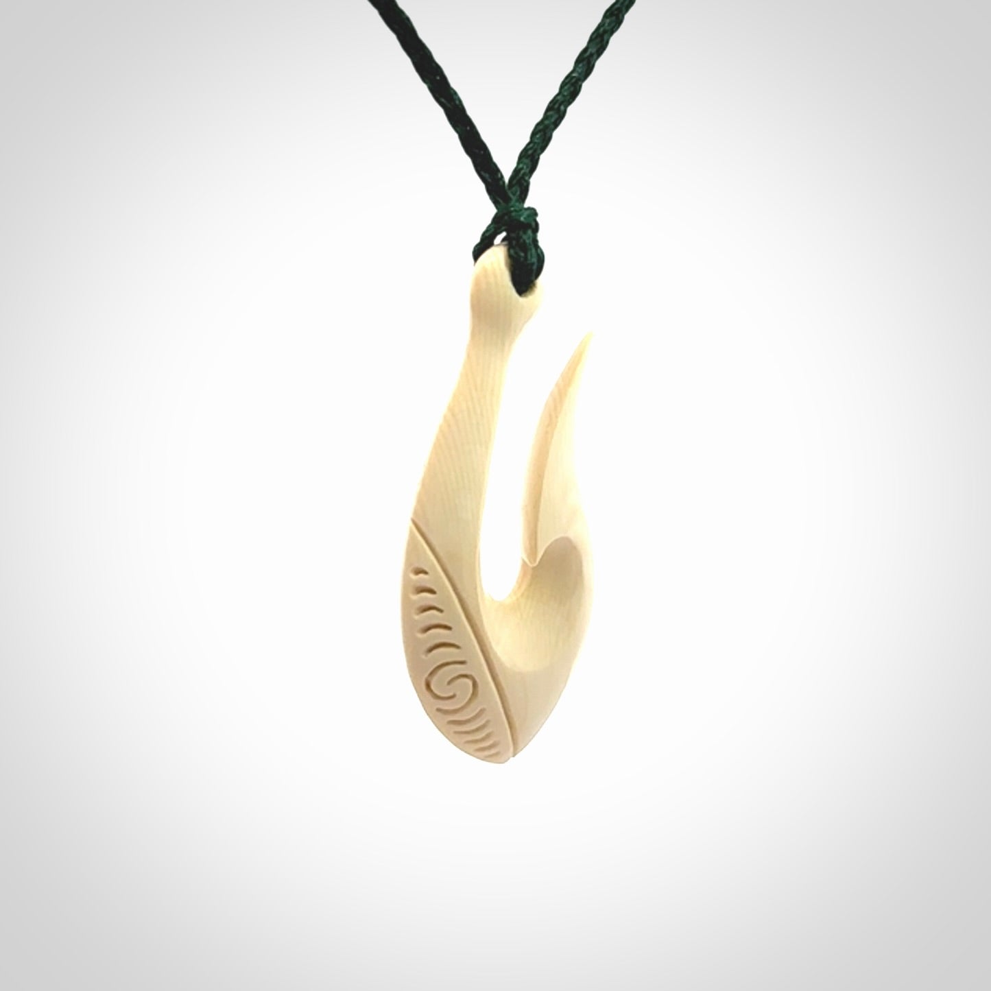 Beautiful Hook Pendants, Carved in Woolly Mammoth Tusk