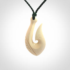 Beautiful Hook Pendants, Carved in Woolly Mammoth Tusk