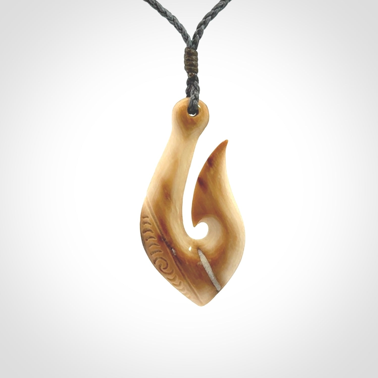 Beautiful Hook Pendants, Carved in Woolly Mammoth Tusk