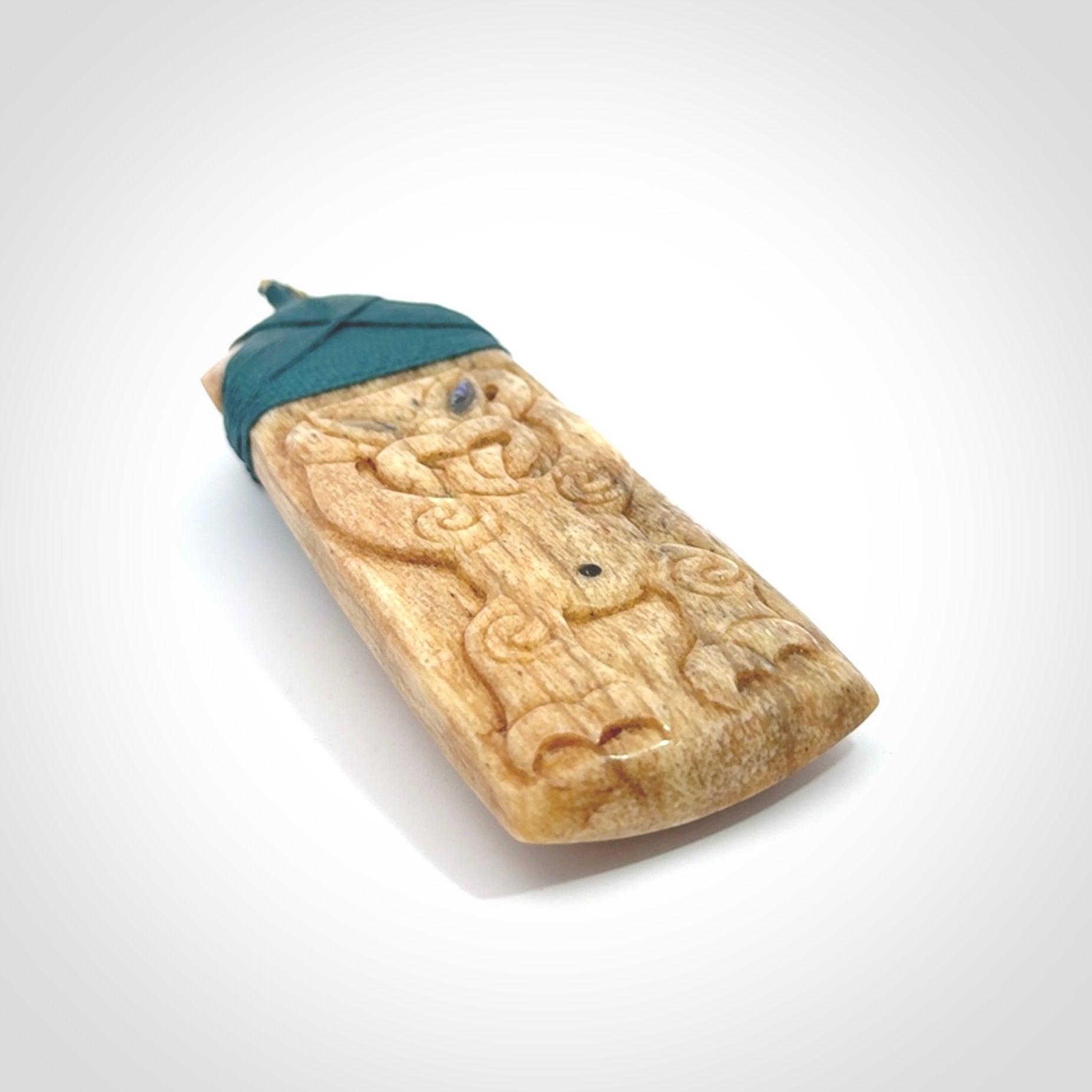 This is a wonderful, large Toki with Tiki from Bone