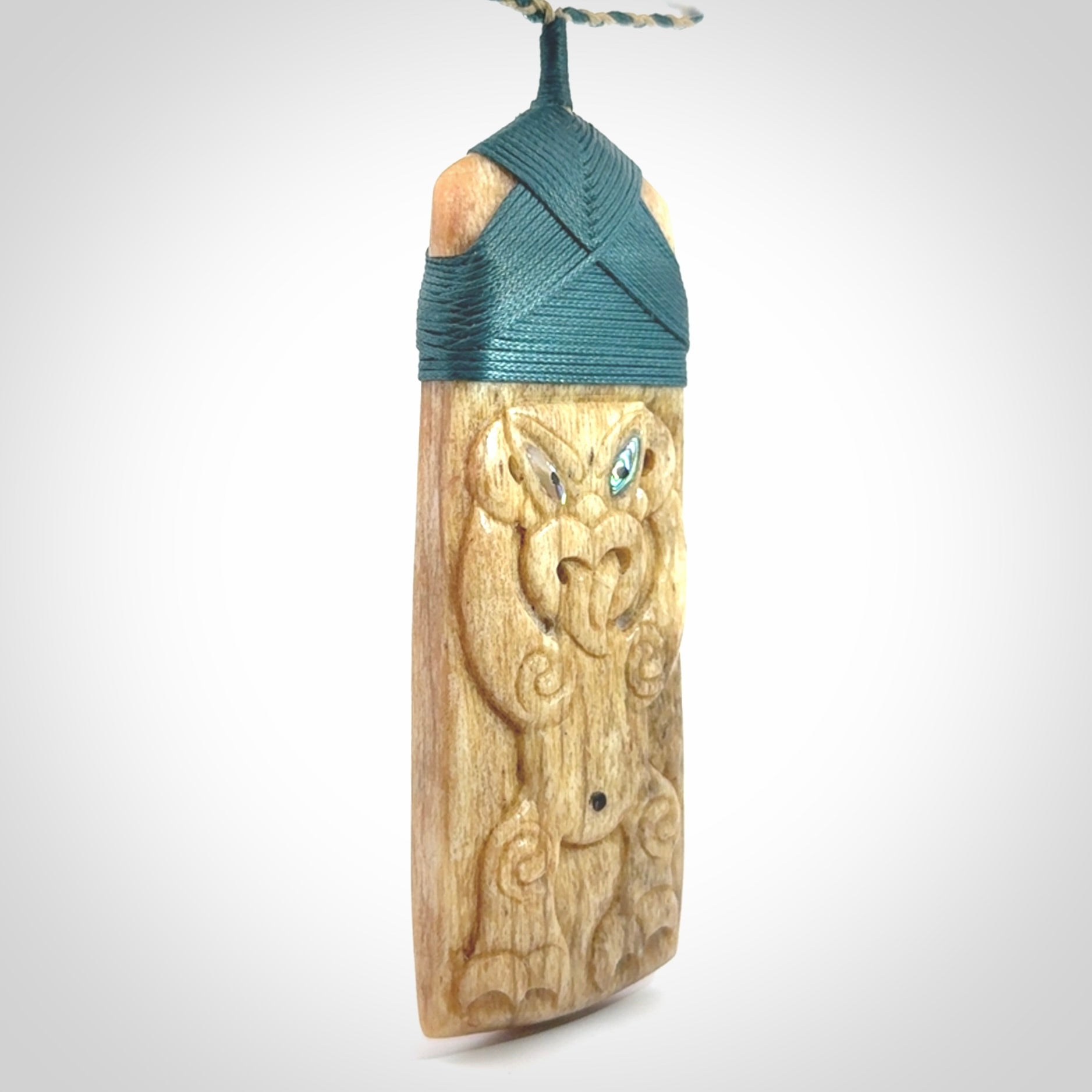 This is a wonderful, large Toki with Tiki from Bone