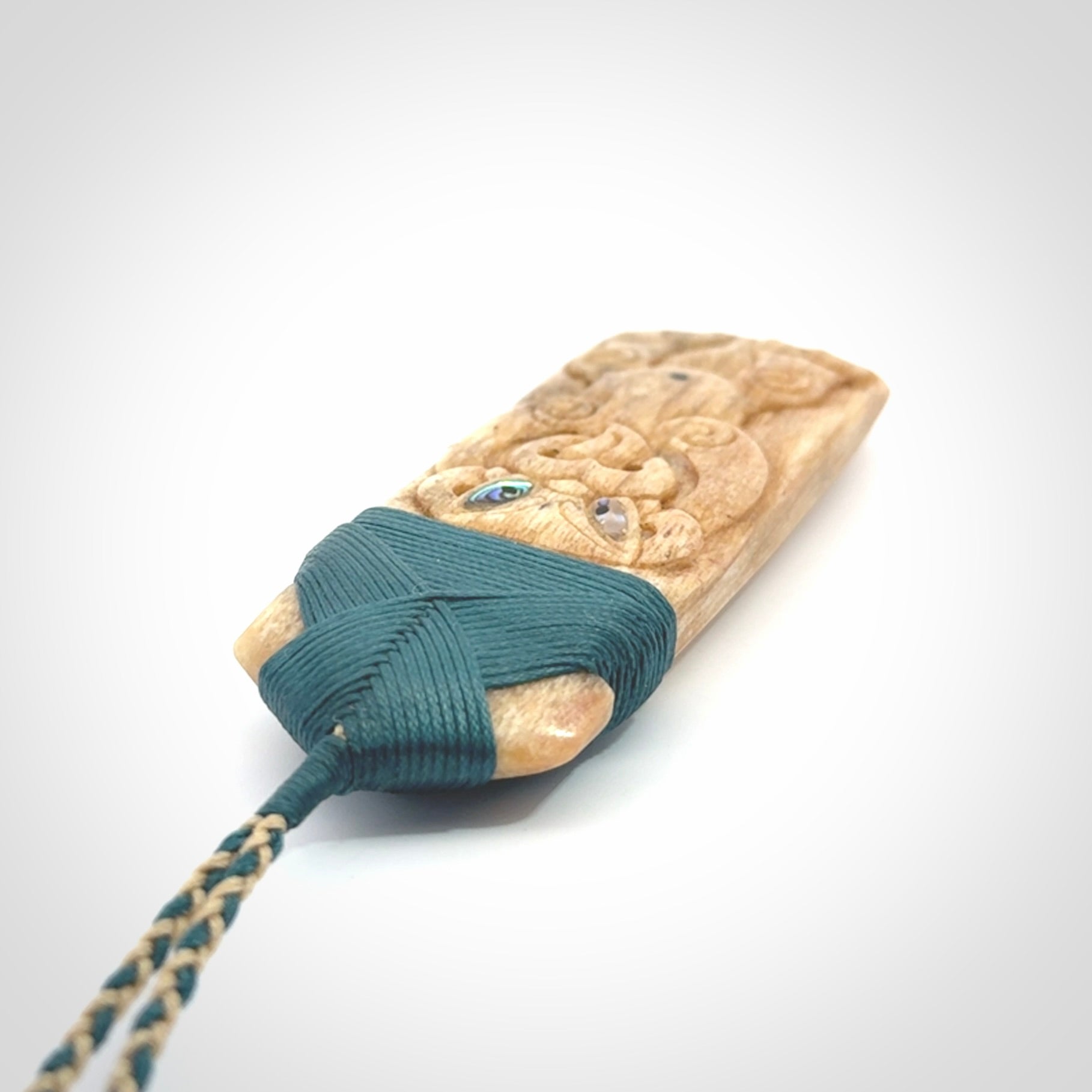 This is a wonderful, large Toki with Tiki from Bone