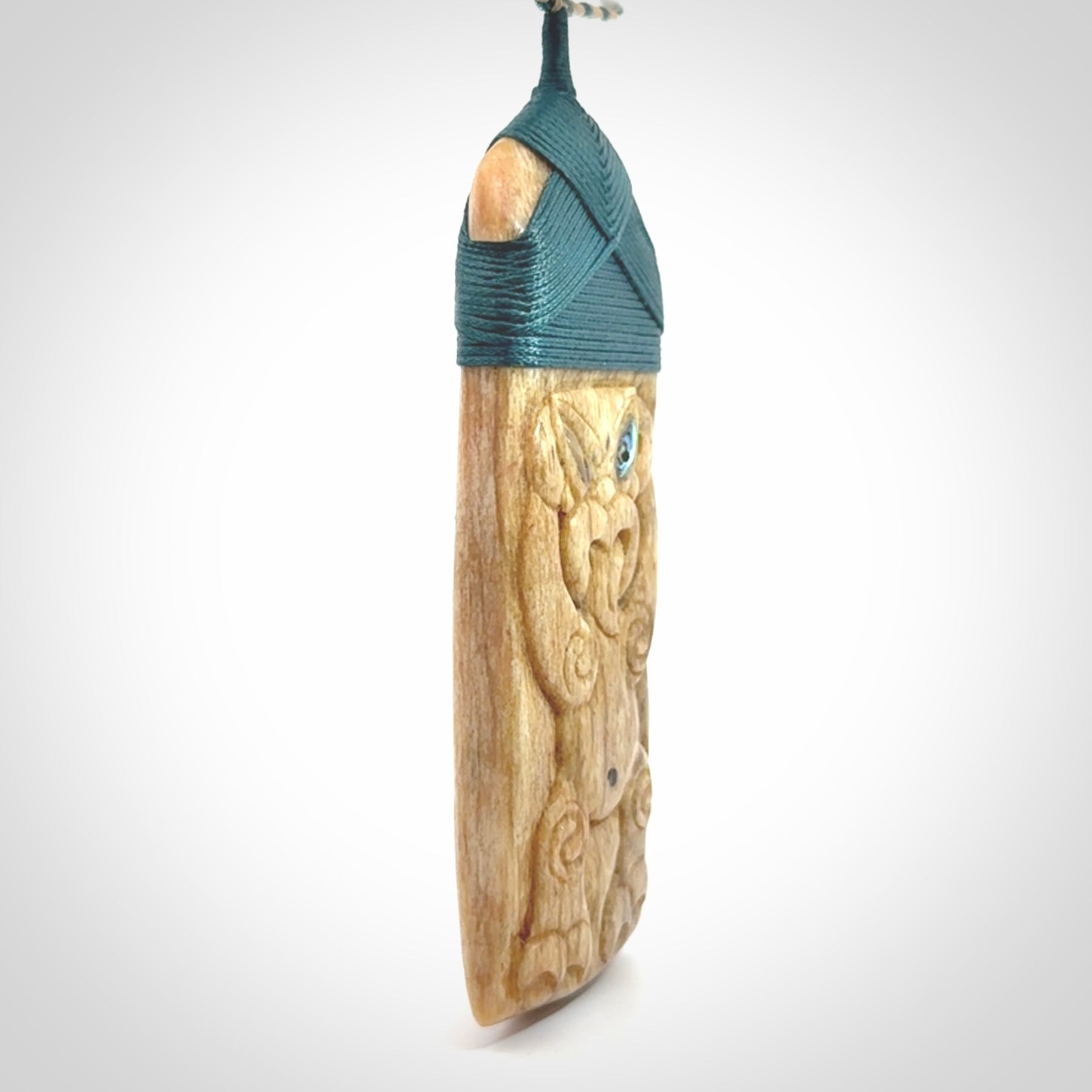 This is a wonderful, large Toki with Tiki from Bone