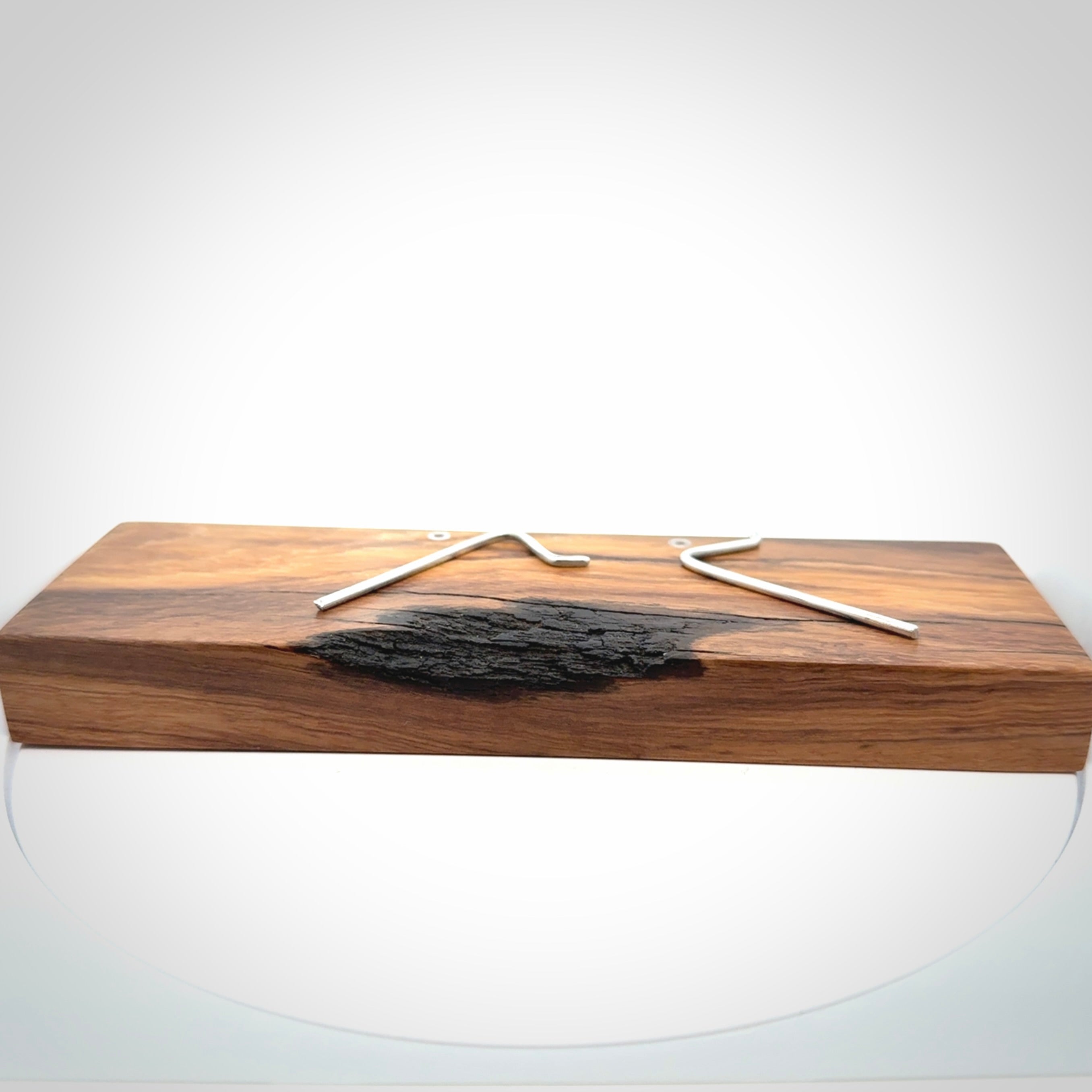 This is a wonderful New Zealand Jade and Bone necklace that can also be displayed as a sculpture with wooden stand.