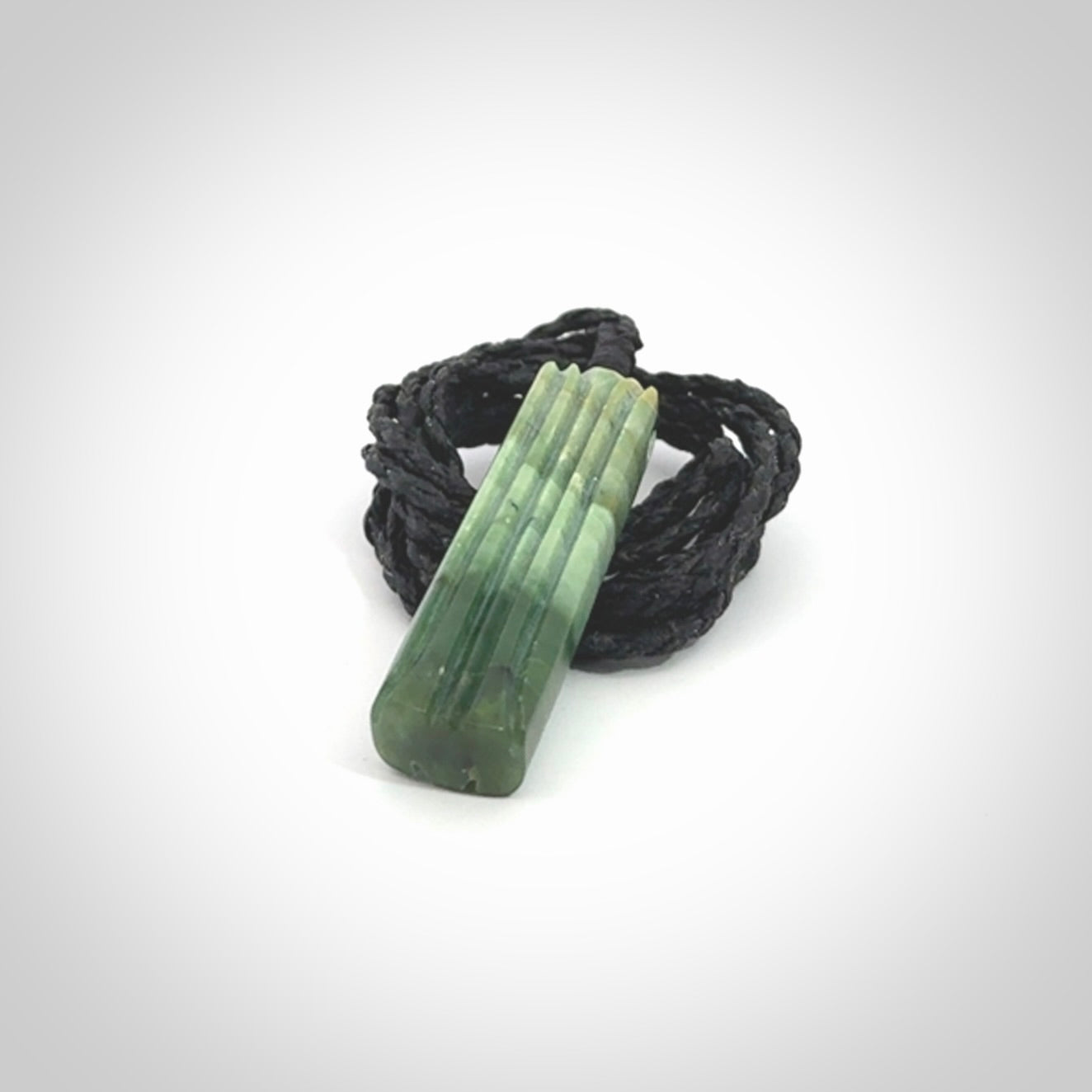 This is a wonderful New Zealand Jade drop pendant.