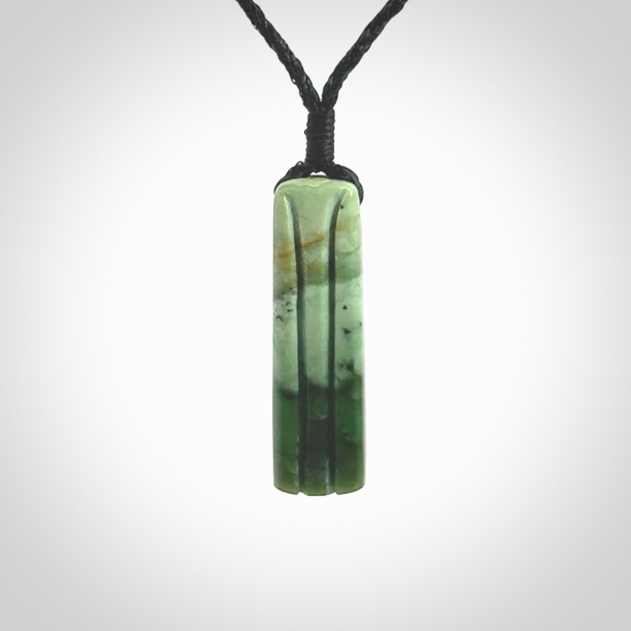 This is a wonderful New Zealand Jade drop pendant.