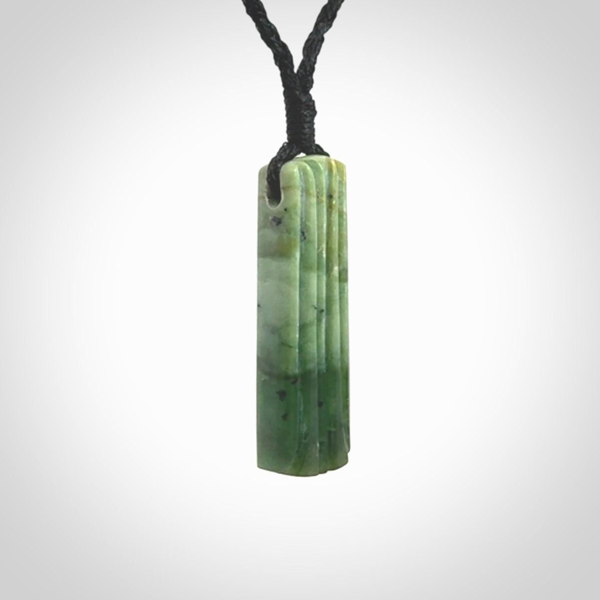 This is a wonderful New Zealand Jade drop pendant.