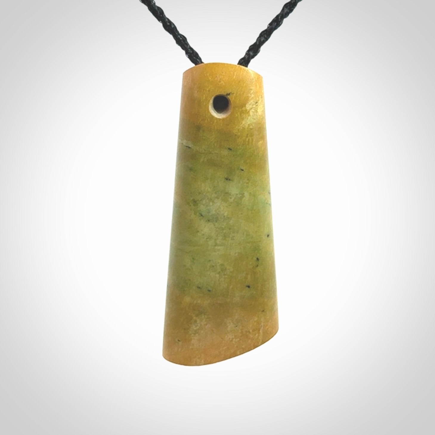 This is a wonderful New Zealand Jade toki pendant.
