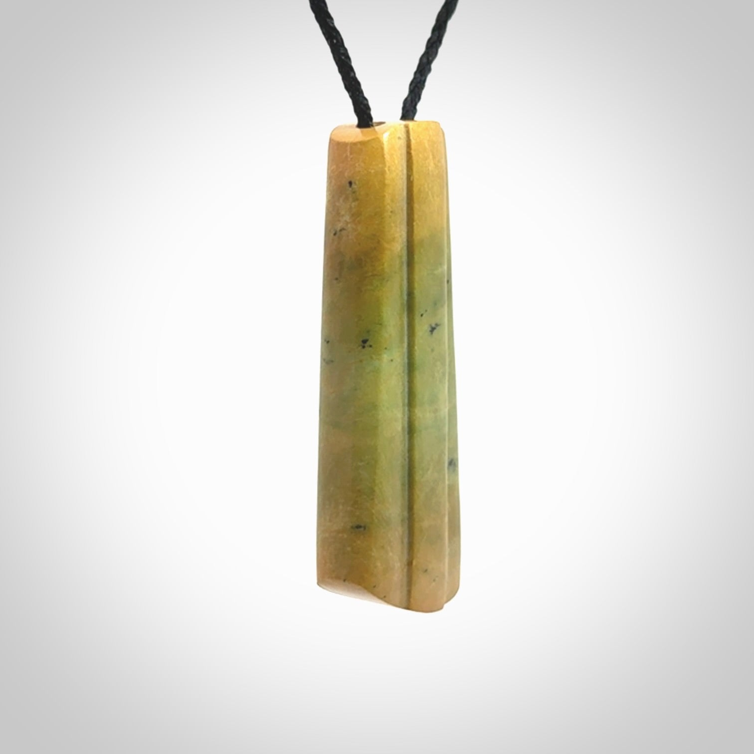 This is a wonderful New Zealand Jade toki pendant.