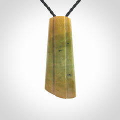This is a wonderful New Zealand Jade toki pendant.