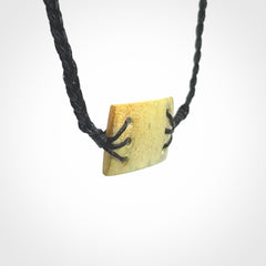 Hand carved New Zealand flower jade adjustable bracelet with black cord. One only armband for women and men.