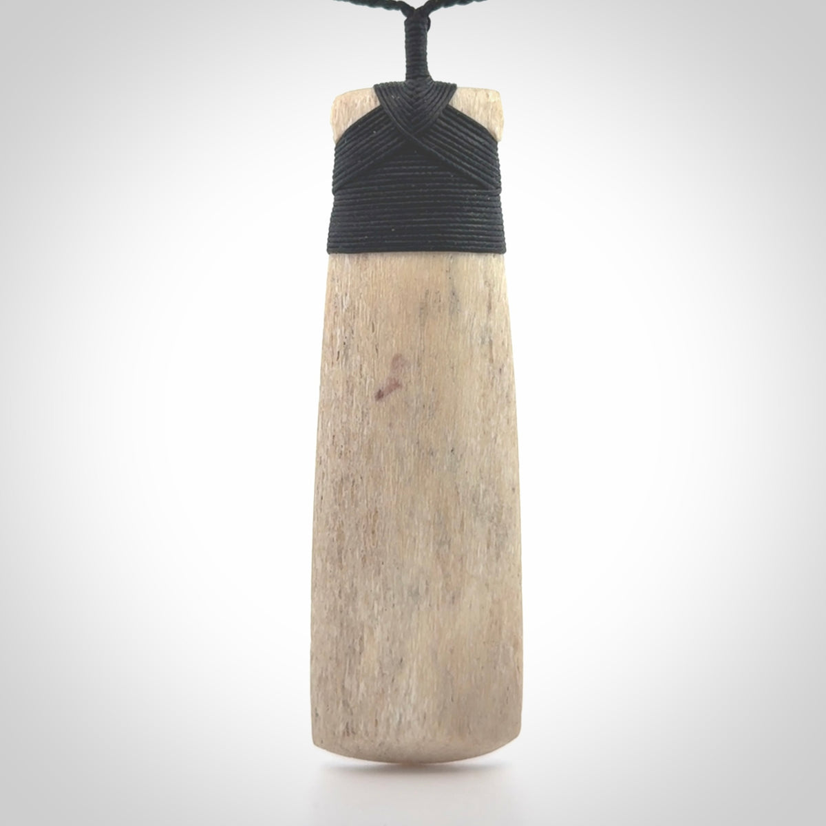 Hand carved Whale Bone Toki.