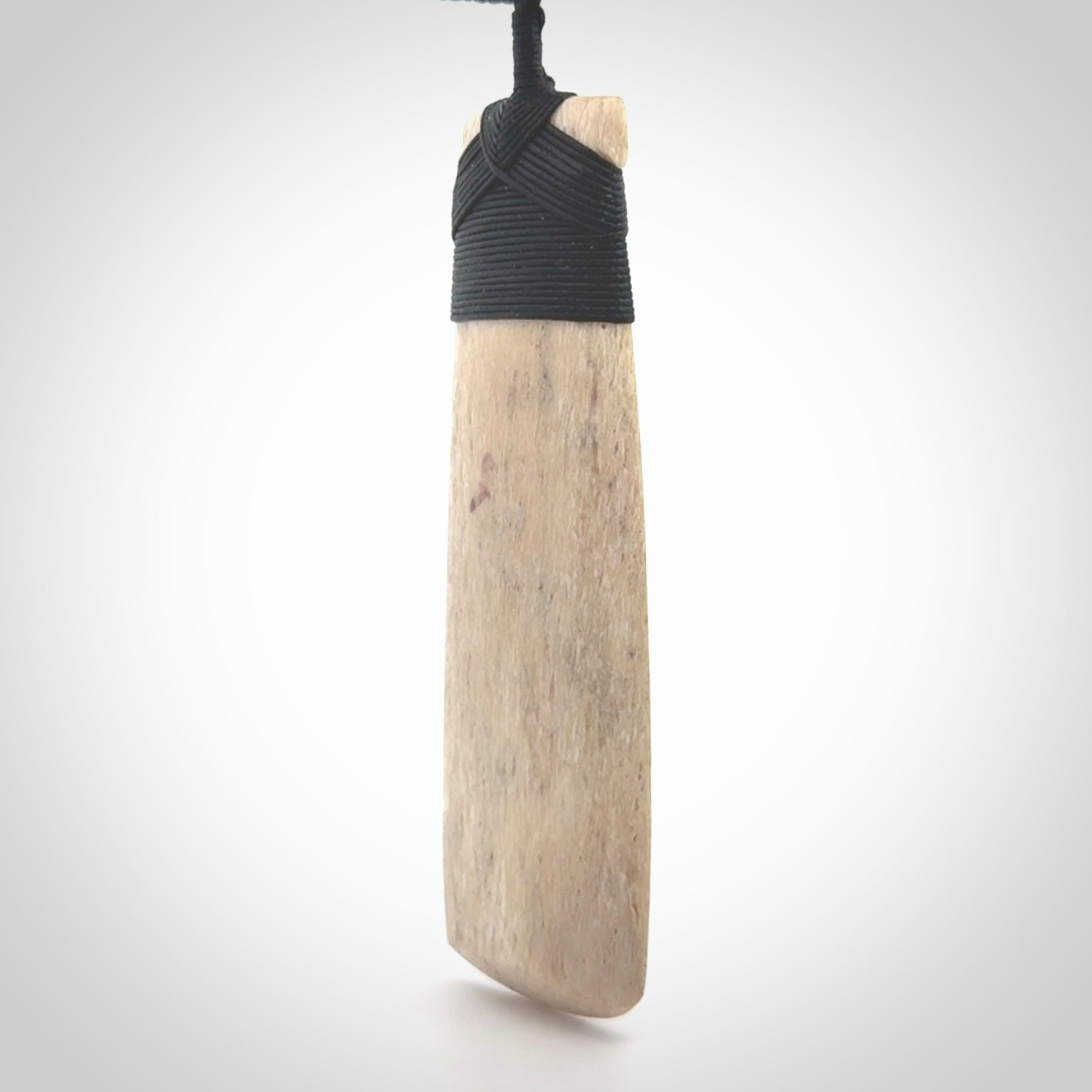 Hand carved Whale Bone Toki.