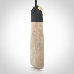 Hand carved Whale Bone Toki.
