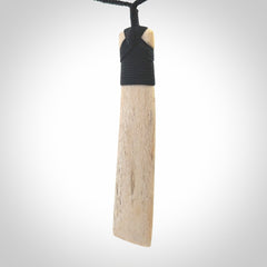 Hand carved Whale Bone Toki.