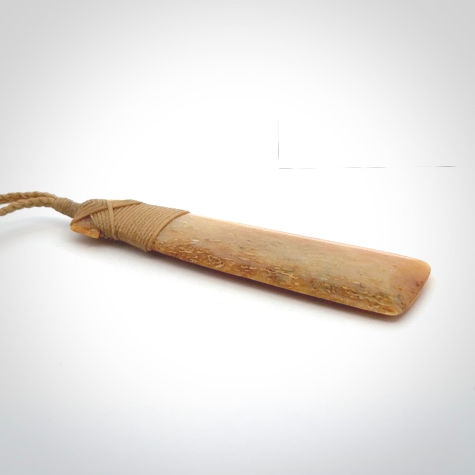 Hand carved Whale Bone Toki.