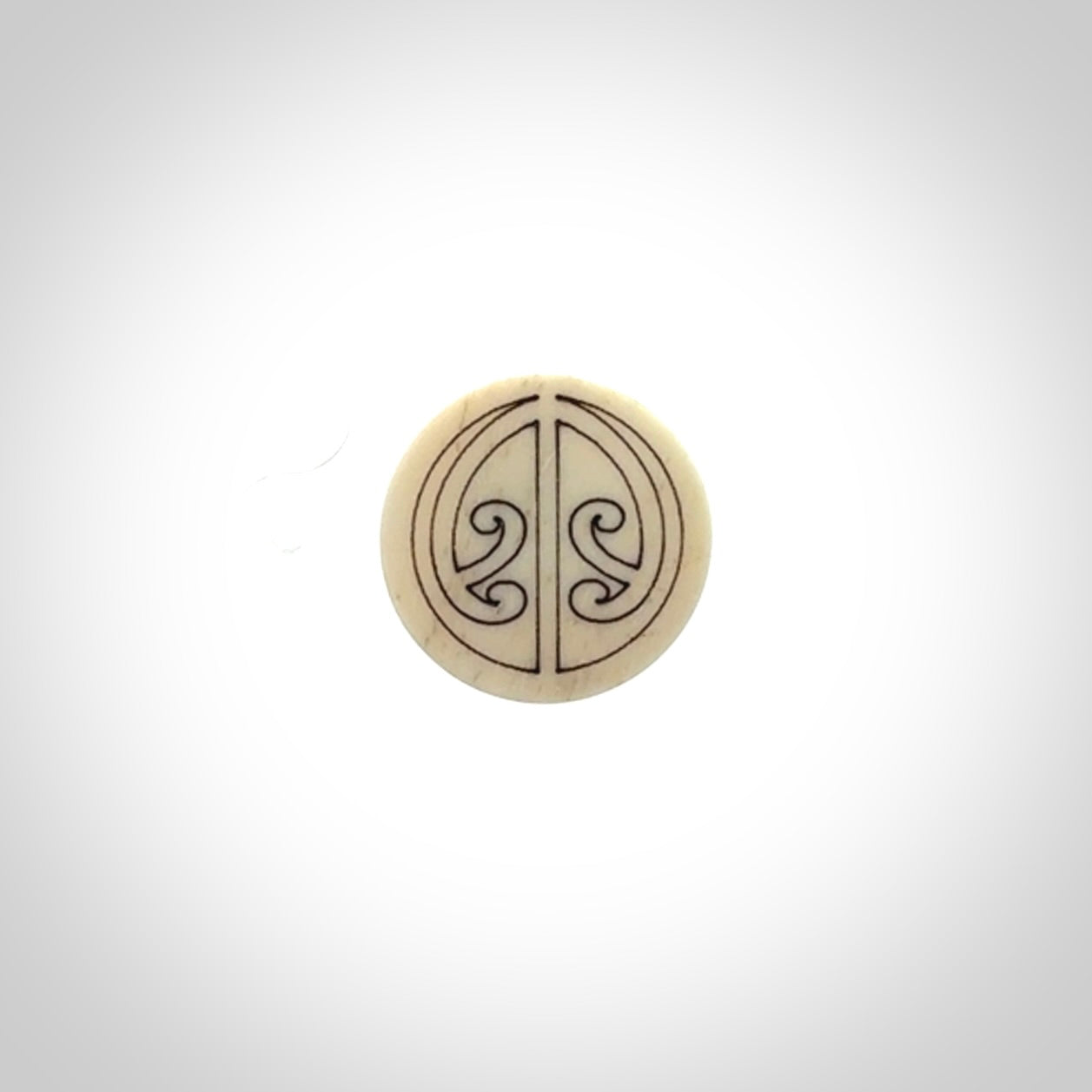 Bone lapel pin