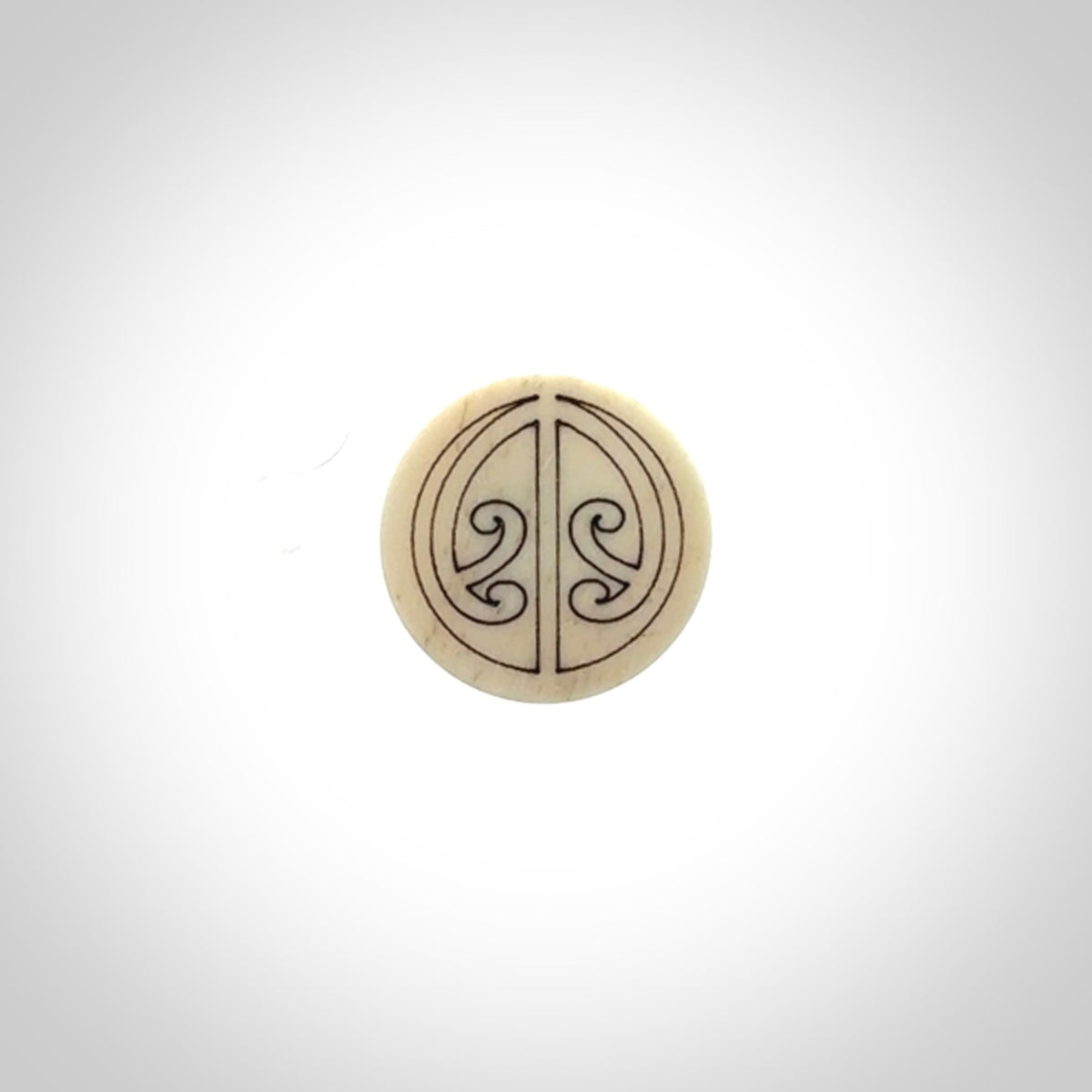 Bone lapel pin