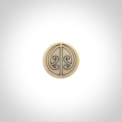 Bone lapel pin