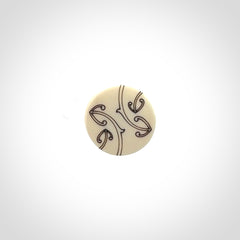 Bone lapel pin