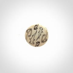 A Beautiful Bone Lapel Pin