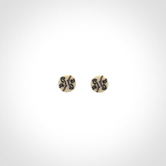 Hand Made Bone Stud Earrings