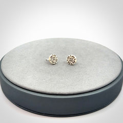 Lovely, little, bone stud earrings