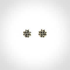 Beautiful bone studs, hand made and ready to wear!