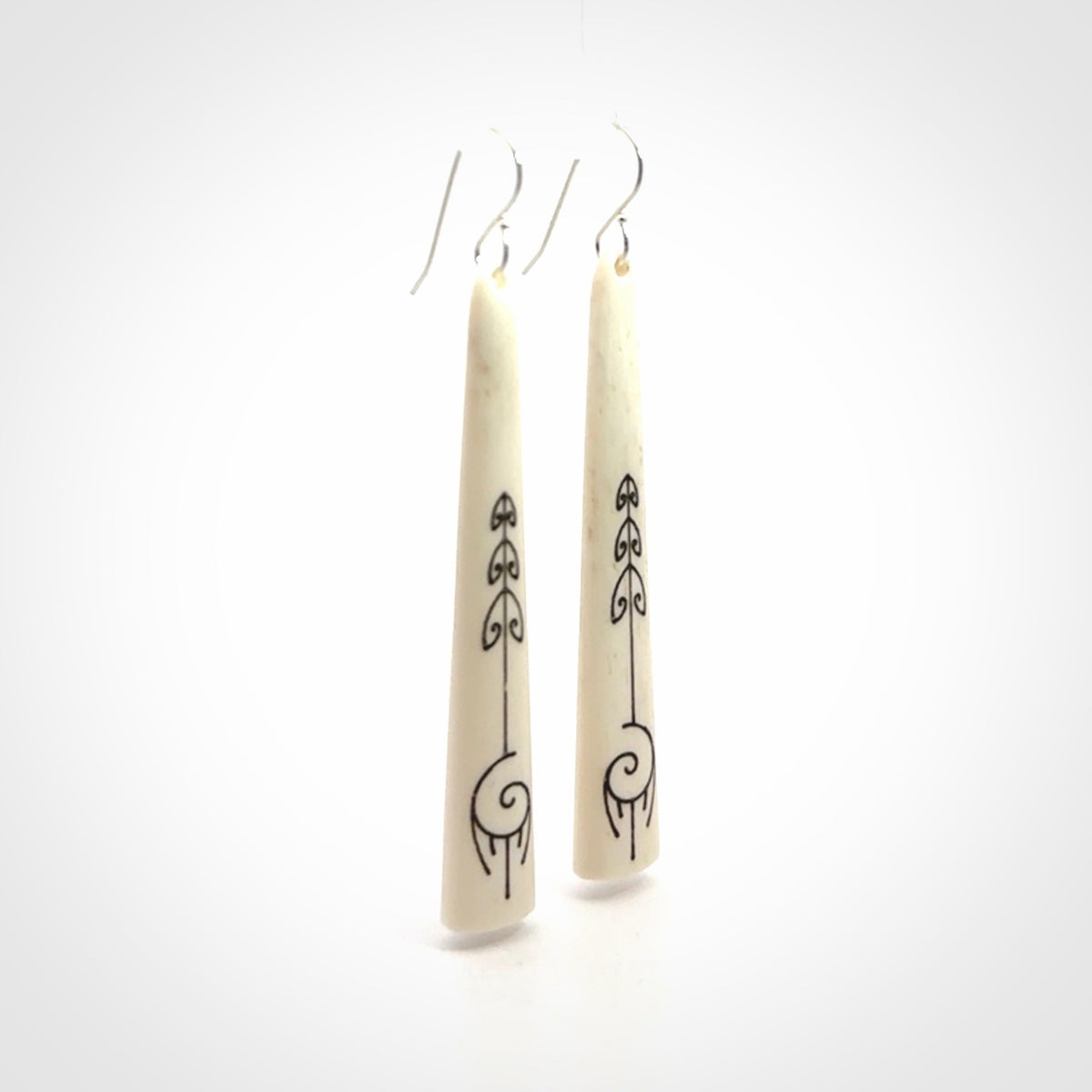 Beautiful Bone Dreamcatcher Earrings